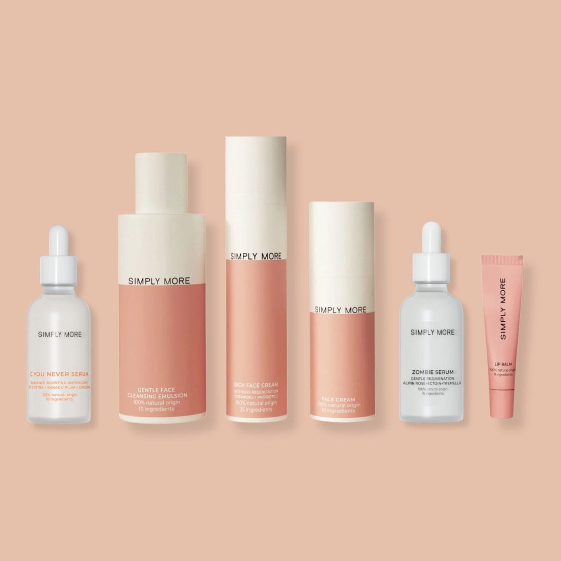 Zestaw: ALL IN ONE Dzień i Noc- Emulsja do mycia, Krem nawilżający, Krem regenerujący, Serum Zombie, C You Never Serum i Lip Balm